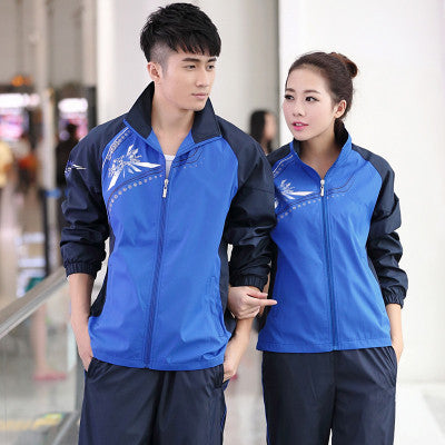 Men's Agate sportswear jacket for students, casual couple sportswear suit with sporty design and comfortable fit.