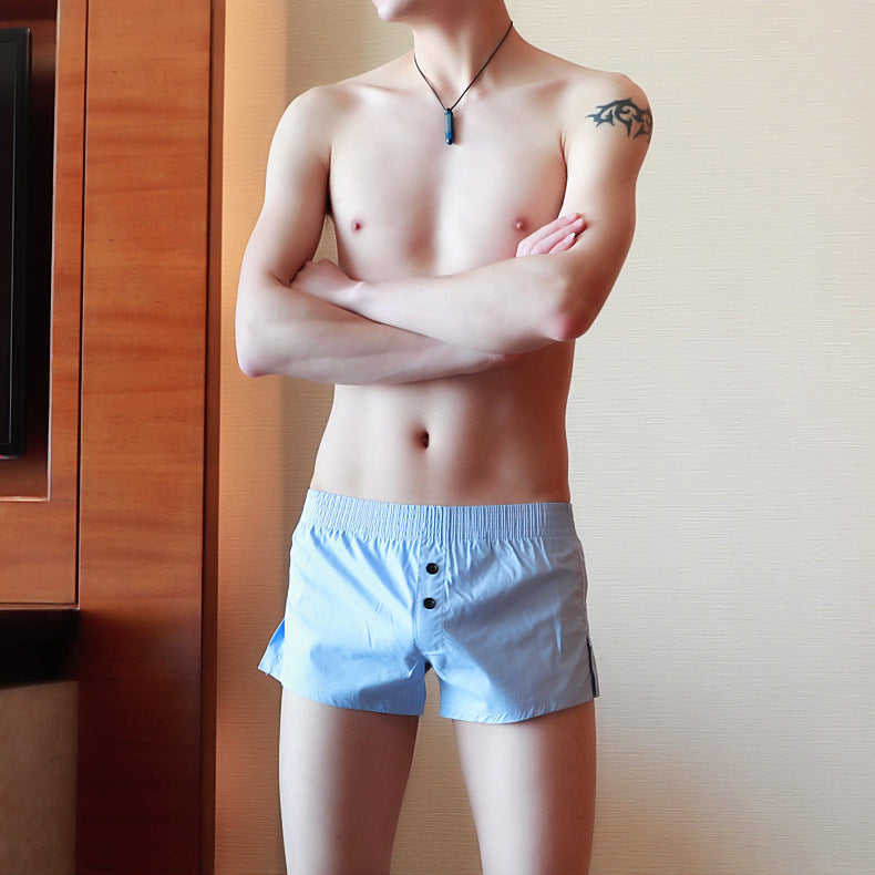 Men's cotton underwear shorts by Agate, featuring a comfortable fit and breathable fabric for everyday wear.