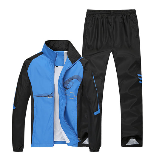 Men's Agate running sportswear, athletic men's sportswear outfit with breathable fabric for active running or training.