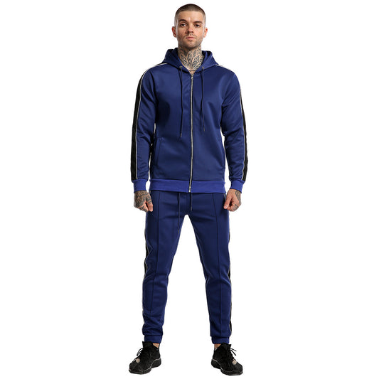 Men's Agate sportswear, casual autumn men's sportswear outfit, featuring comfortable fabric and sporty style.