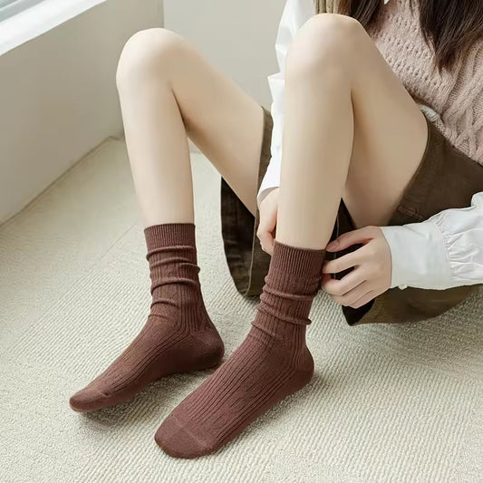 Womens Thick Warm Mid-Calf Wool Socks