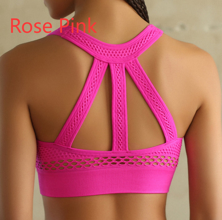 Black Agate seamless sport bra top for yoga and fitness, designed for comfort and active wear during workouts.