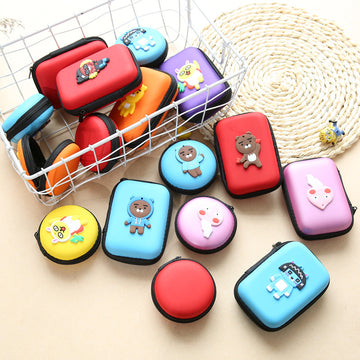 cartoon earphone collector charger Box Coin handbag wholesale