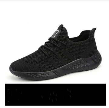 Black Agate men's spring breathable sneaker with casual and jogging design, featuring lightweight, comfortable sport shoes for active wear.