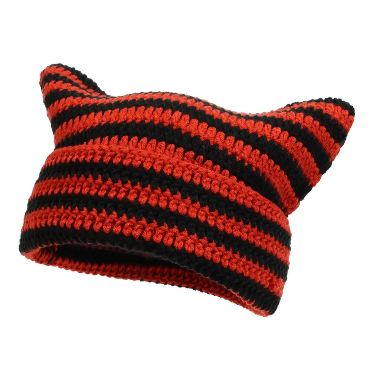 Japanese-style Mischievous Handmade Crocheted Woolen Hat - Alvionz.de