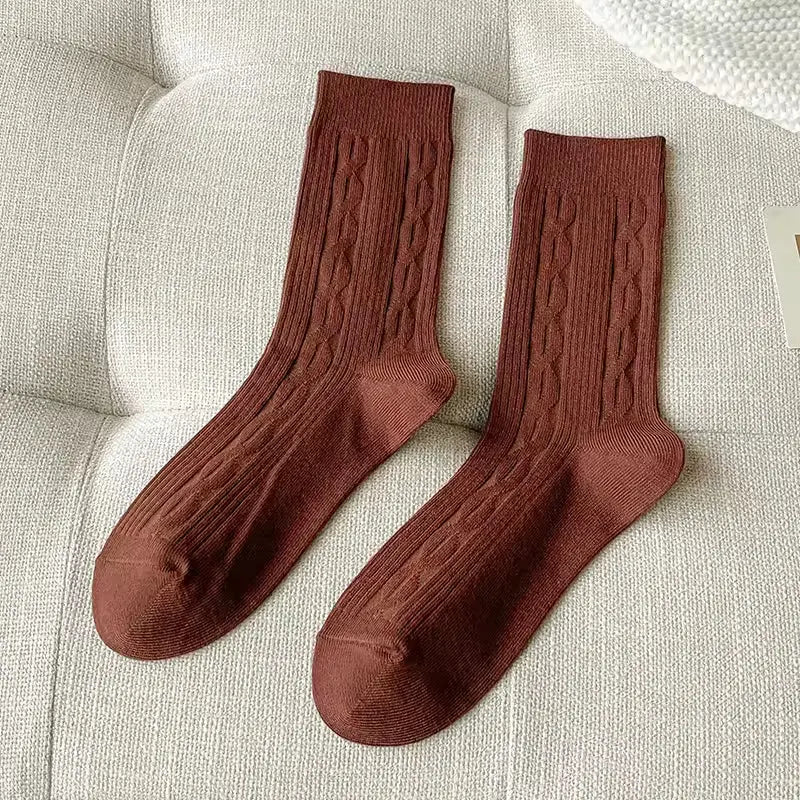 Womens Thick Warm Mid-Calf Wool Socks - Alvionz.de