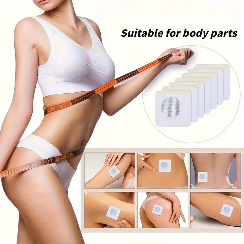 Alvionz magnetic detox belly button patch and slimming sticker set, red abdomen accessories with magnetic therapy features.