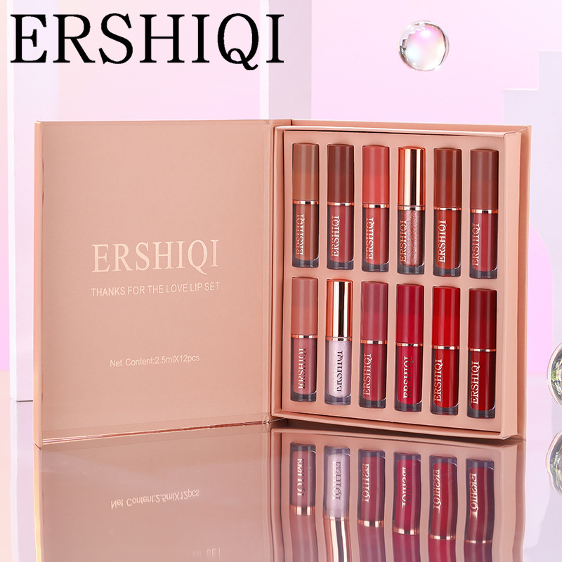 12 pcs Moisturizing Velvet Matte Lipstick Gift Box Alvionz.de