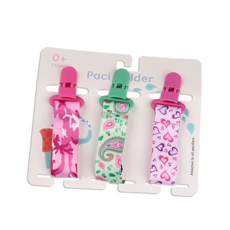 Cartoon Pattern Baby Pacifier Teether Pack of Three Alvionz.de