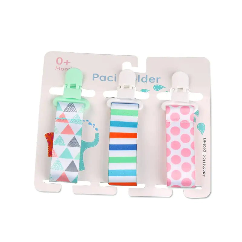 Cartoon Pattern Baby Pacifier Teether Pack of Three Alvionz.de