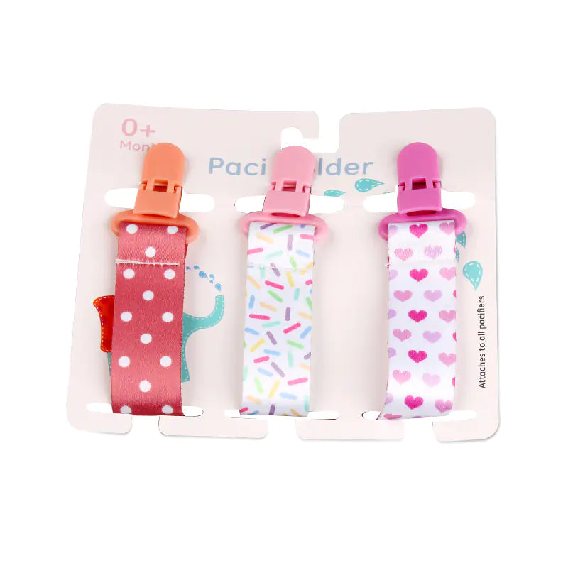 Cartoon Pattern Baby Pacifier Teether Pack of Three Alvionz.de