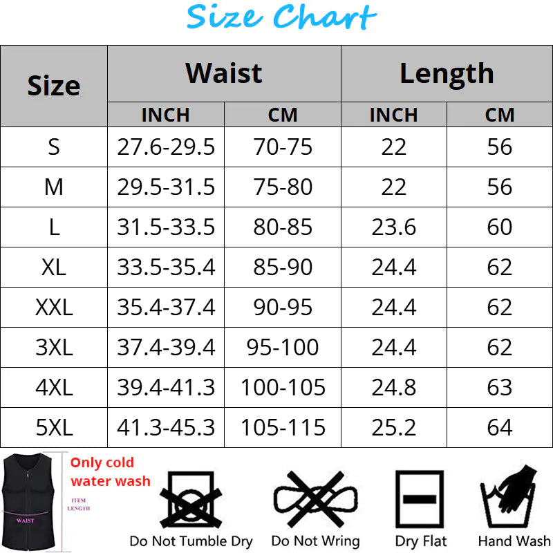 Men's Neoprene Waist Trainer Vest for Weight Loss Alvionz.de