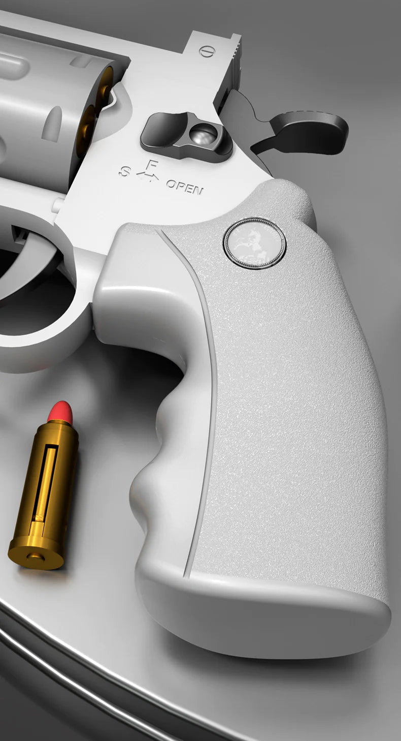 Children's left-wheel soft bullet toy pistol in black and green by Alvionz.de, featuring a durable plastic build and playful design.