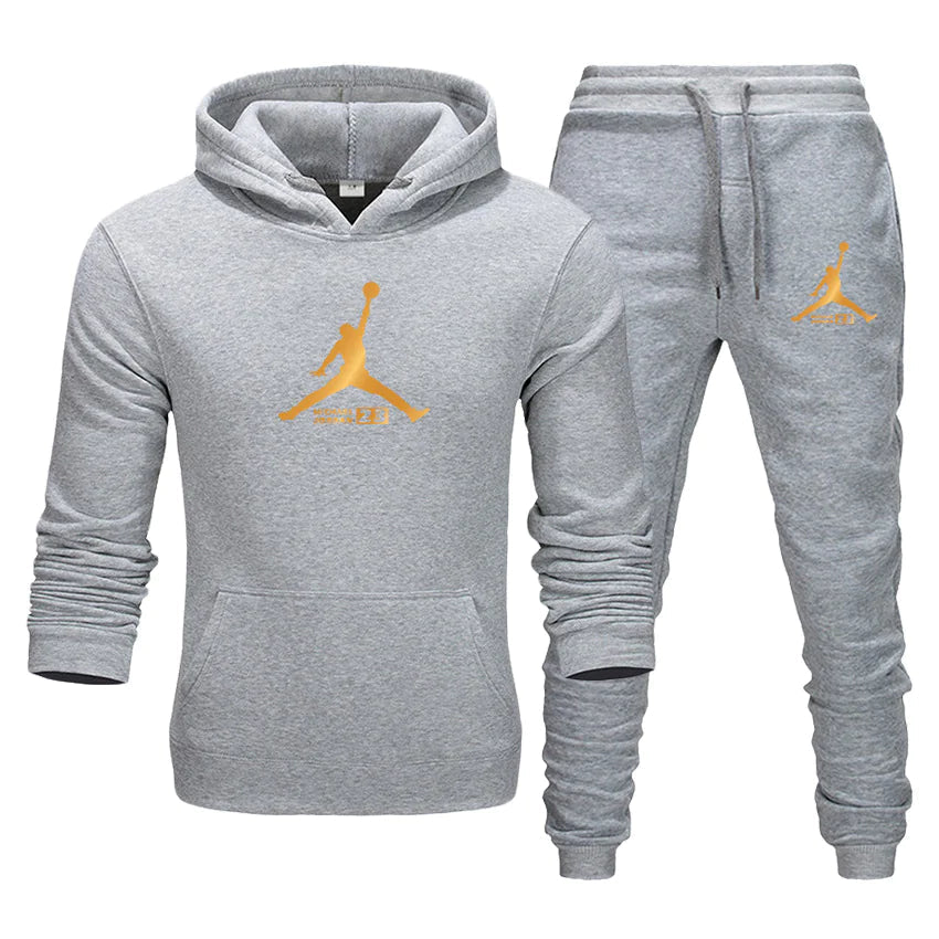 New Autumn Winter Men's Casual Hooded Sweatshirt Set Alvionz.de