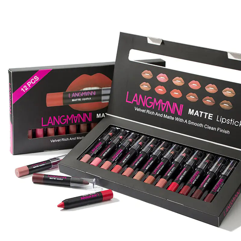 Matte Non-Stick Lipstick and Gloss Set Alvionz.de