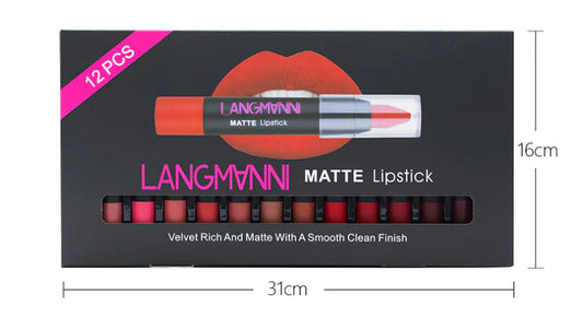 Matte Non-Stick Lipstick and Gloss Set Alvionz.de