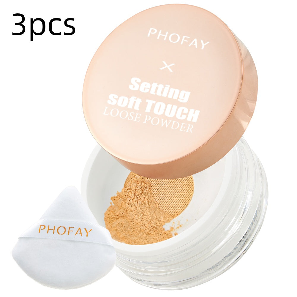 Alvionz.de PHOFAY Setting Soft Touch Loose Powder for makeup, loose powder with soft touch finish, close-up image.
