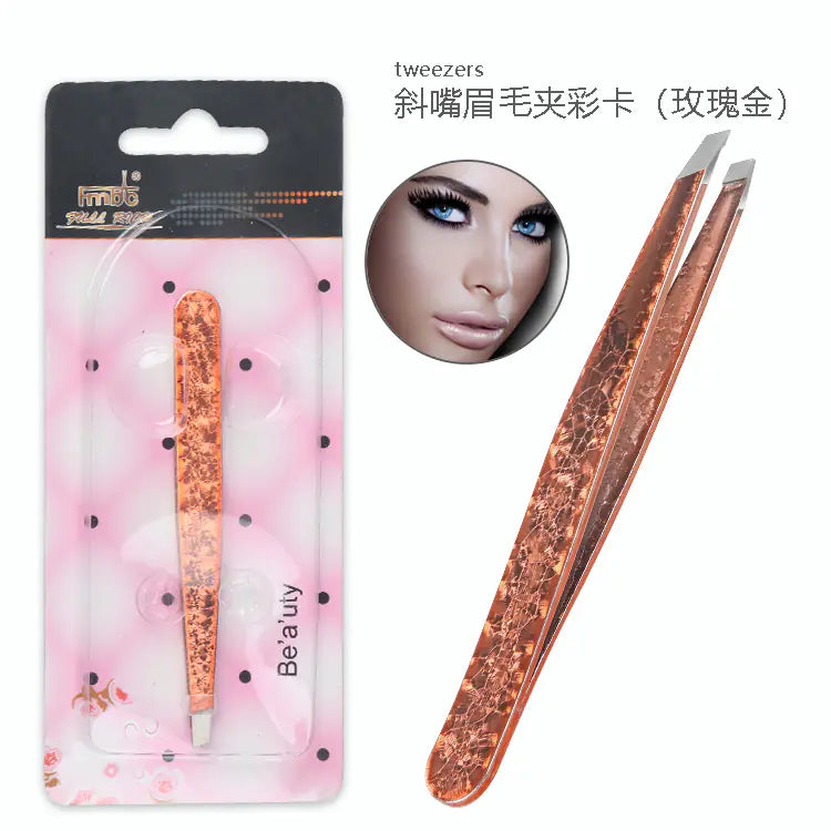 Double-Sided Stainless Steel Tweezers Beauty Set Alvionz.de