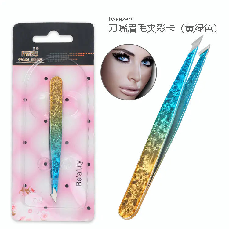 Double-Sided Stainless Steel Tweezers Beauty Set Alvionz.de