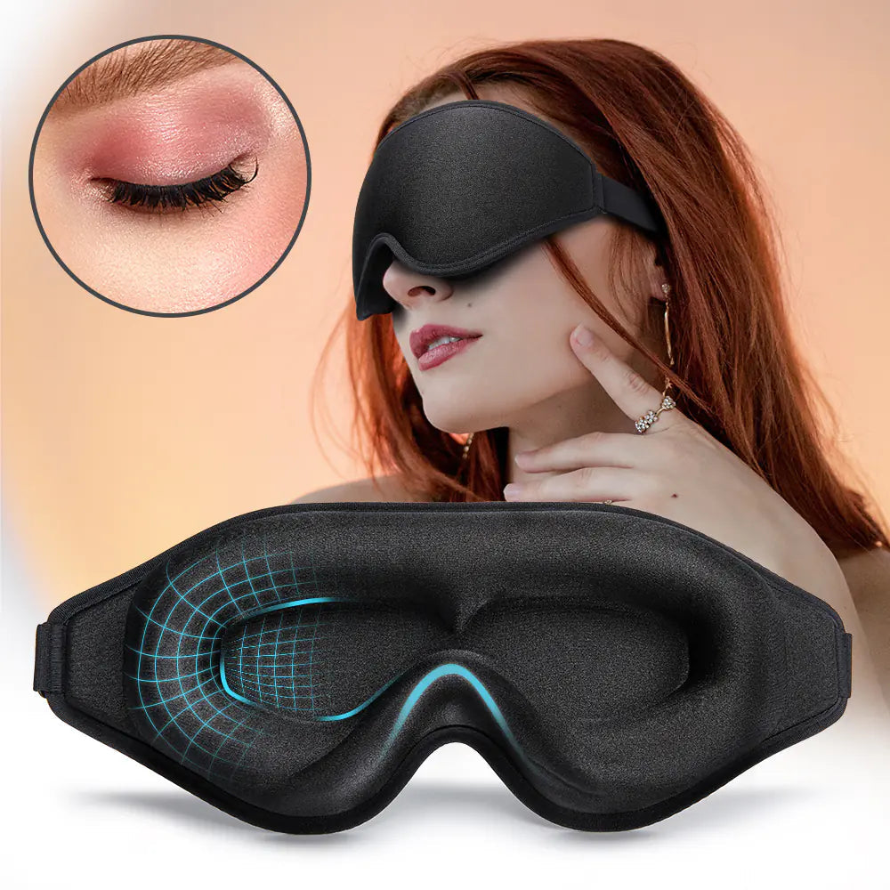 3D Natural Memory Foam Sleep Mask for Comfort Alvionz.de