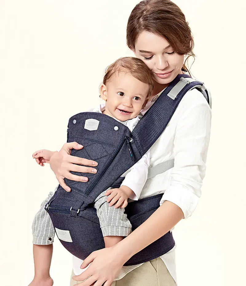 Baby Carrier with Bass Bear Hip Seat for Front Carry Alvionz.de