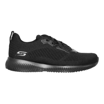 Walking Shoes for Women Skechers BOBS SQUAD TOUGH TALK 32504 Black Bigbuy