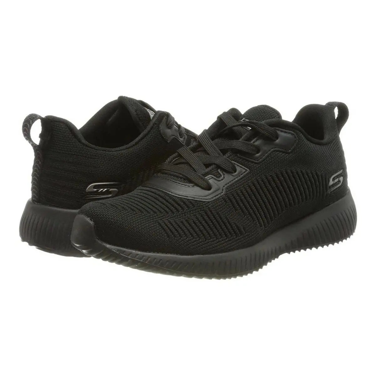 Walking Shoes for Women Skechers BOBS SQUAD TOUGH TALK 32504 Black Bigbuy