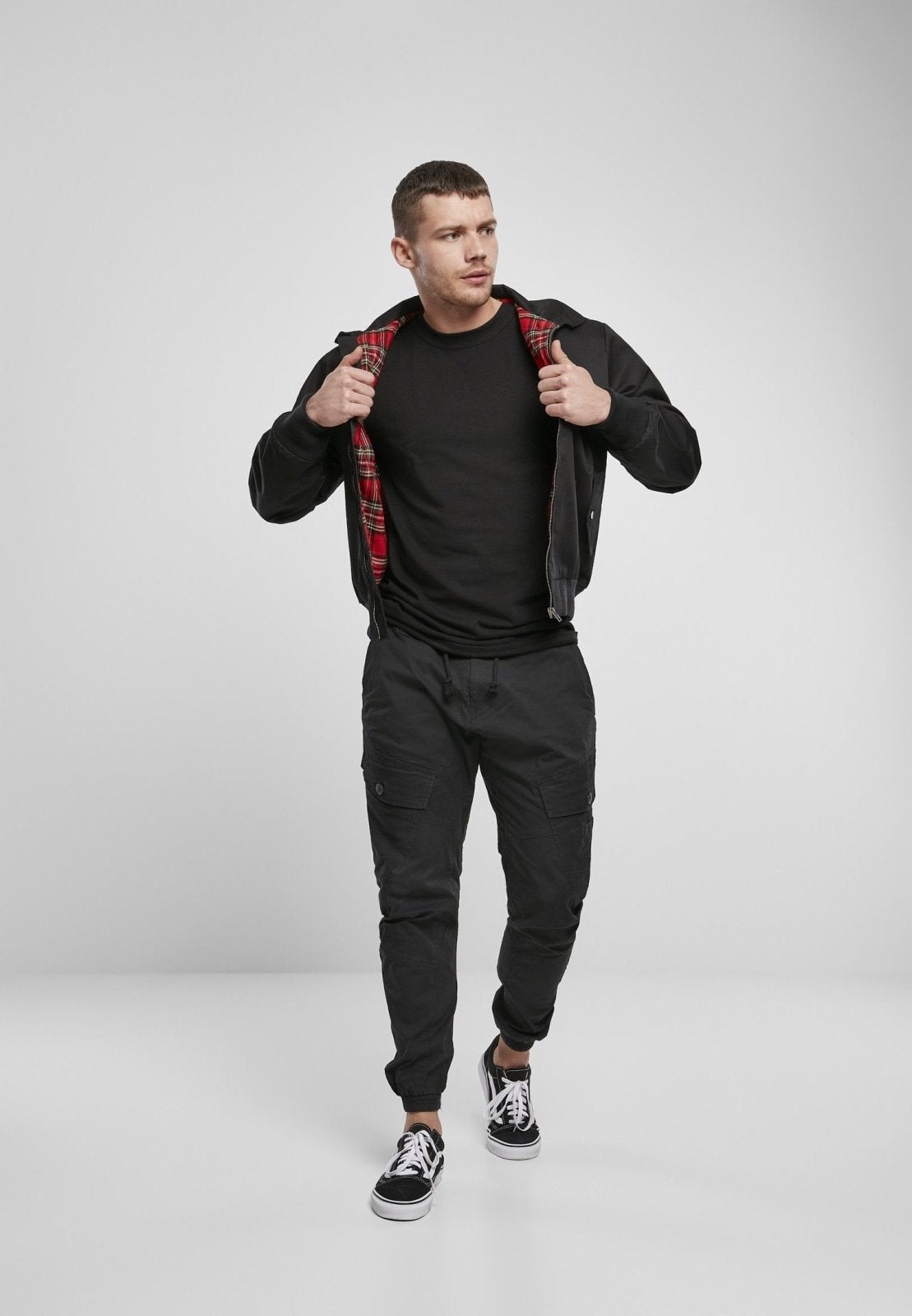 Black men's Lord Canterbury jacket by Callisto, shown in 3XL size, featuring a classic design and durable fabric.