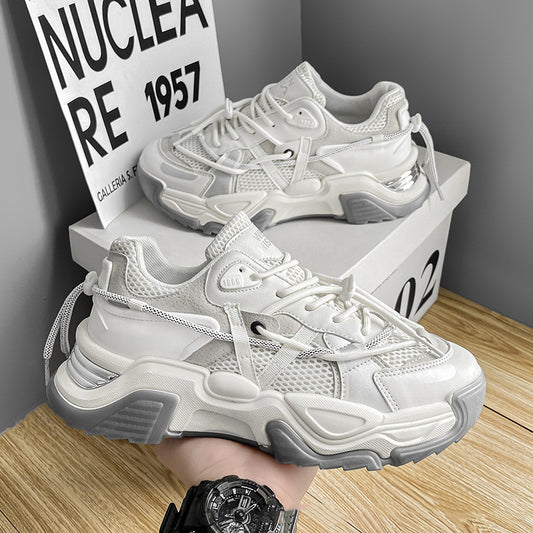 Mens Fashion Breathable Casual ShoesThick-soled Running Sneakers