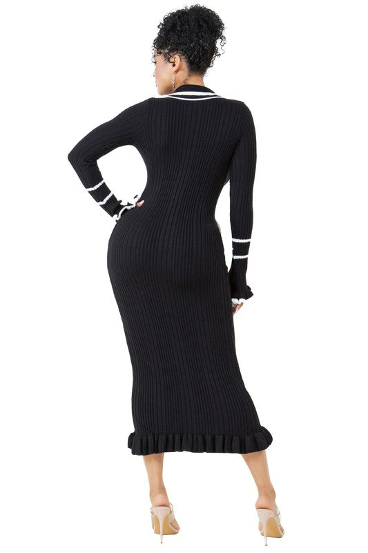 WOMEN FASHION LONG MAXI KNIT DRESS Jade Icarus