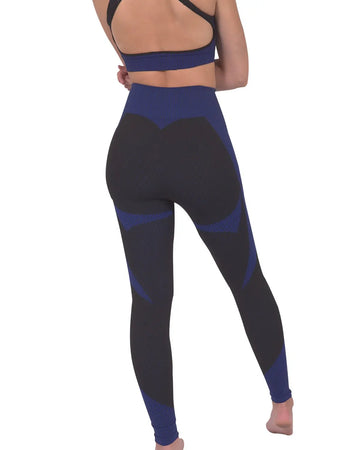 Trois Seamless Legging - Black with Navy - Alvionz.de