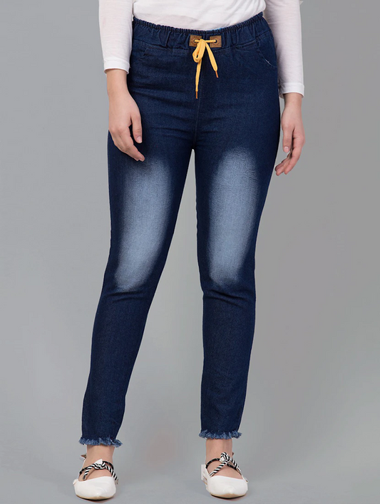 Women High Rise Denim Jeans(Size28)(Colornavy blue) - Alvionz.de