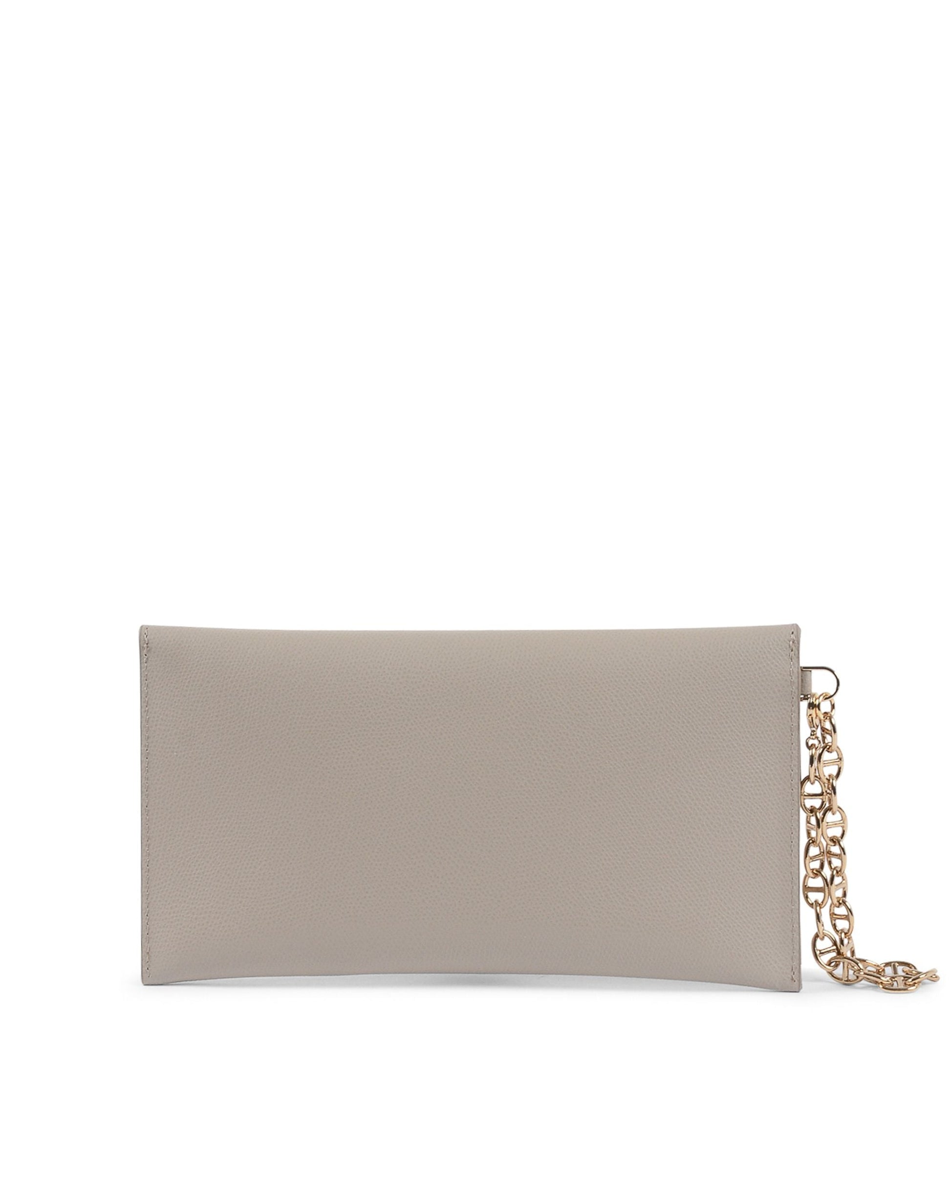 Dee Ocleppo Womens Clutch DC220 LOGO PALMELLATO TAUPE Rose Gaia