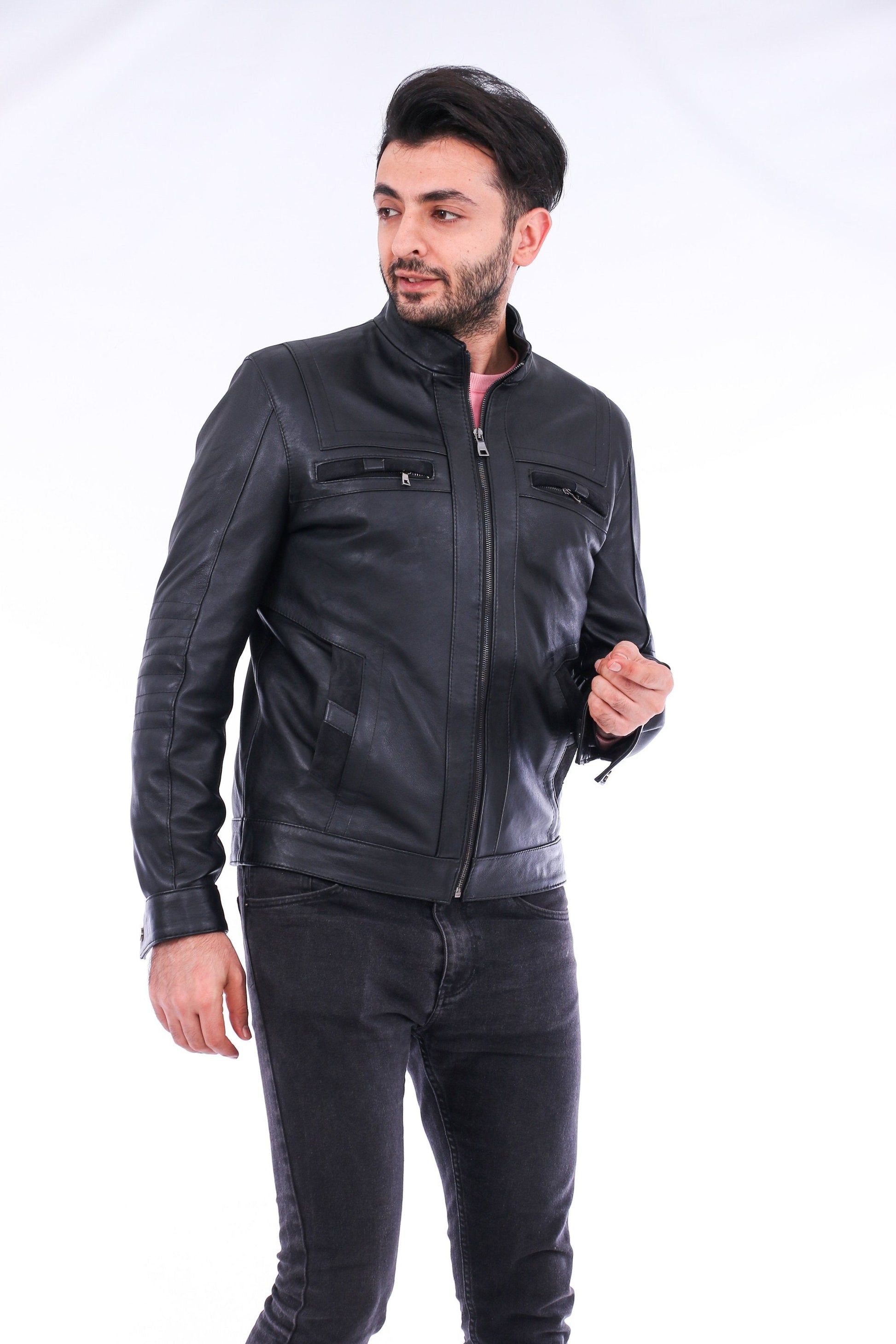 Bosco Leather Jacket Sangria Iapetus