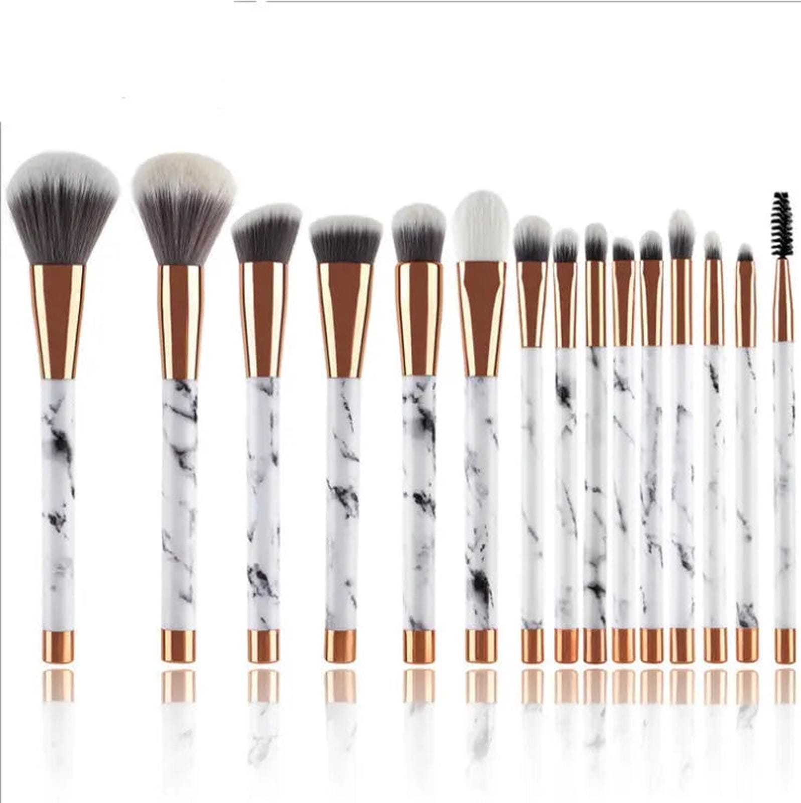 11 sets of marble makeup brush with makeup brush beauty makeup kit 11 makeup brush sets - Alvionz.de