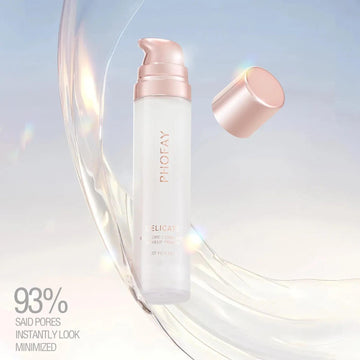 Two bottles of PHOFAY Hydrating Makeup Primer by Trendsi, clear gel formula with hydrating properties in sleek packaging.