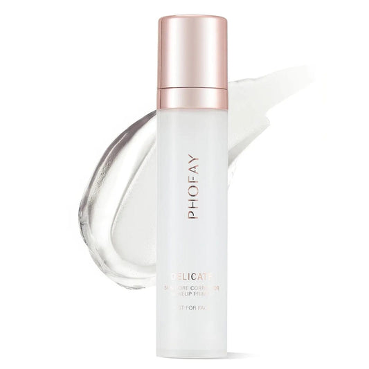 Two bottles of PHOFAY Hydrating Makeup Primer by Trendsi, featuring clear, smooth-textured primer with hydrating properties.